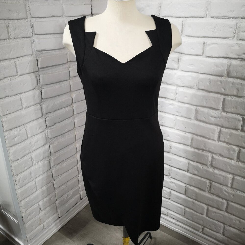 Suzy Shier Ladies Size Large Black Sweetheart Neckline Dress